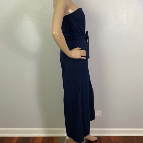 NEW BEC & BRIDGE REVOLVE NAVY STRAPLESS JUMPSUIT - Picture 5 of 8